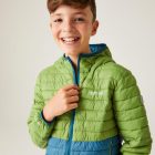 Regatta JnrHoodHillpackII Gyerek könnyû steppelt kabát zöld