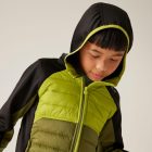 Regatta Kielder Hybrid IX Gyerek könnyû steppelt kabát zöld