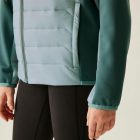 Regatta Kielder Hybrid IX Gyerek könnyû steppelt kabát zöld