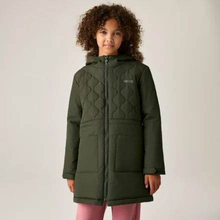 Regatta Fabrizia II Gyerek bélelt kabát zöld