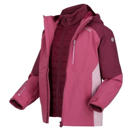 Regatta Hydrate VII 3 in1 gyerek 3in1 kabát 15.000 mm rózsaszín/korall/pink