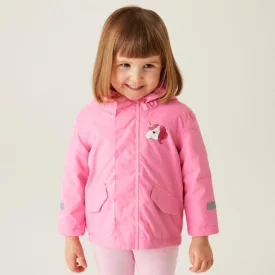   Regatta AnimalRainyDayJkt Gyerek bélelt esőkabát rózsaszín/korall/pink