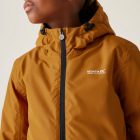 Regatta Junior Frelton Gyerek bélelt vízálló kabát sárga