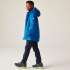 Regatta Junior Frelton Gyerek bélelt vízálló kabát kék
