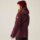 Regatta Junior Frelton Gyerek bélelt vízálló kabát bordó