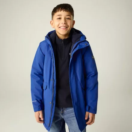 Regatta Farbank II Gyerek bélelt kabát 15.000 mm kék