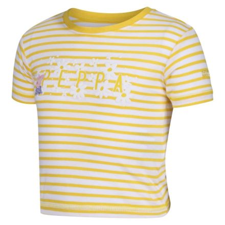 Regatta Peppa Stripe Tee gyerek póló sárga