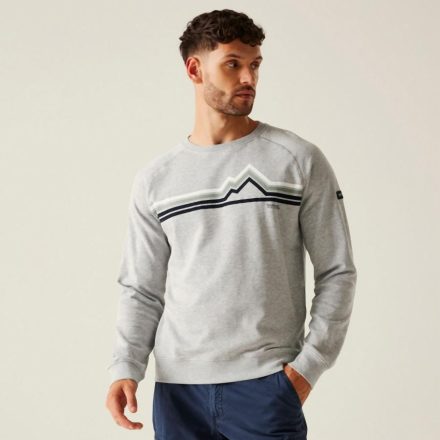 Regatta Nithsdale Férfi pamut pulóver szürke