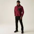 Regatta Frankie Half Zip Férfi polár pulóver bordó