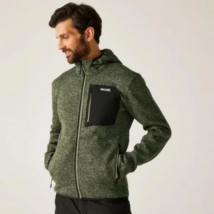 Regatta Hooded Newhill Férfi polár felső zöld