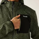 Regatta Hooded Newhill Férfi polár felső zöld