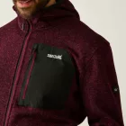 Regatta Hooded Newhill Férfi polár felső bordó