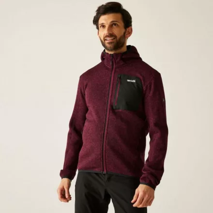 Regatta Hooded Newhill Férfi polár felső bordó