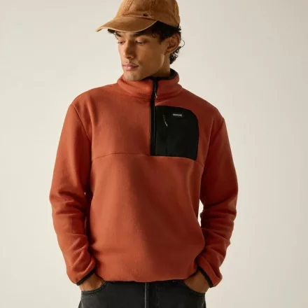 Regatta Frankie Half Zip Férfi pulóver bordó