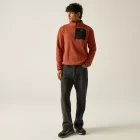 Regatta Frankie Half Zip Férfi pulóver bordó