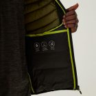 Regatta Leedre Hybrid B/W Férfi steppelt mellény zöld