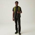 Regatta Leedre Hybrid B/W Férfi steppelt mellény zöld