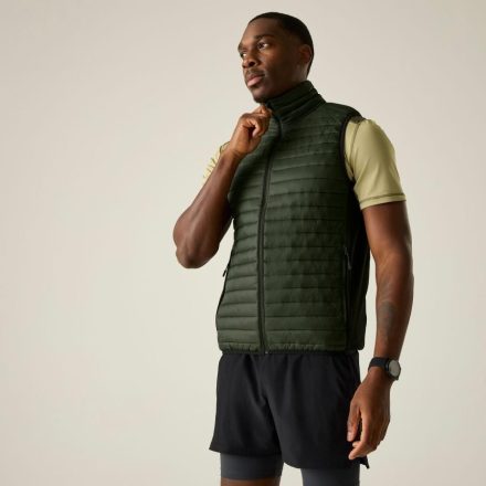 Regatta AndresonHybridB/W Férfi könnyû steppelt mellény zöld