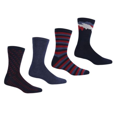 Regatta 4pk LifestyleSock férfi zoknicsomag kék