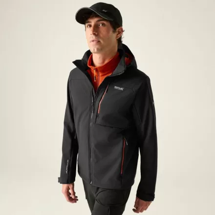Regatta Hewitts Férfi softshell kabát fekete
