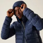 Regatta Hooded Marizion Férfi steppelt kabát kék
