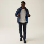 Regatta Hooded Marizion Férfi steppelt kabát kék