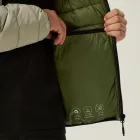 Regatta Hooded Marizion Férfi steppelt kabát zöld