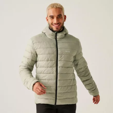 Regatta Hooded Marizion Férfi steppelt kabát zöld