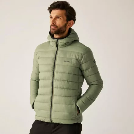 Regatta Hooded Marizion Férfi steppelt kabát zöld