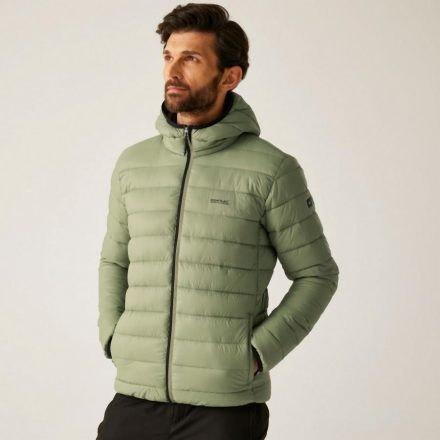 Regatta Hooded Marizion Férfi steppelt kabát zöld