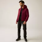 Regatta Hooded Marizion Férfi steppelt kabát bordó
