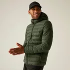 Regatta Hooded Marizion Férfi steppelt kabát zöld