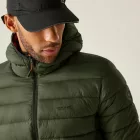 Regatta Hooded Marizion Férfi steppelt kabát zöld