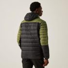 Regatta HoodedLeedreHybrd Férfi steppelt kabát zöld