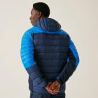 Regatta HoodedLeedreHybrd Férfi steppelt kabát kék