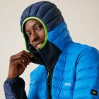 Regatta HoodedLeedreHybrd Férfi steppelt kabát kék