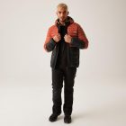 Regatta HoodedLeedreHybrd Férfi steppelt kabát barna