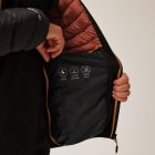 Regatta HoodedLeedreHybrd Férfi steppelt kabát barna