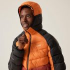 Regatta Hooded Dalent Férfi steppelt kabát narancs