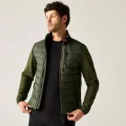 Regatta Brentmoor Hybrid Férfi hibrid kabát softshell ujjakkal  zöld