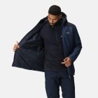 Regatta Thornridge II férfi bélelt esőkabát kék