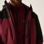 Regatta Thornridge Férfi 10.000 mm bélelt kabát bordó