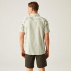 Regatta ShoreBayShirt II Férfi pamut len ing zöld