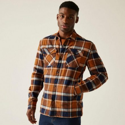 Regatta Spennith Shacket Férfi ing polár béléssel barna