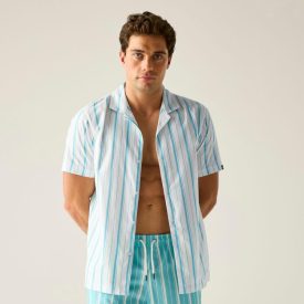 Regatta Hadlin Shirt Férfi pamut ing kék