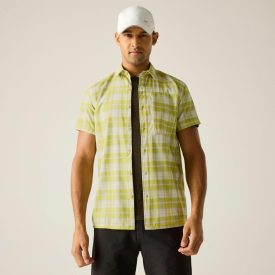 Regatta TravelLghtS/SShrt Férfi gyorsan száradó ing zöld