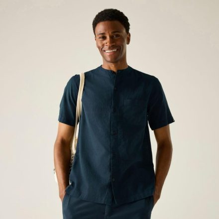 Regatta Lovrey Shirt Férfi pamut len ing kék