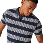 Regatta Tempete Férfi Pamut gelléros póló kék