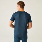 Regatta Fingal V-Neck Férfi gyorsan száradó póló kék