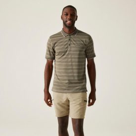 Regatta Kildra Férfi galléros póló zöld